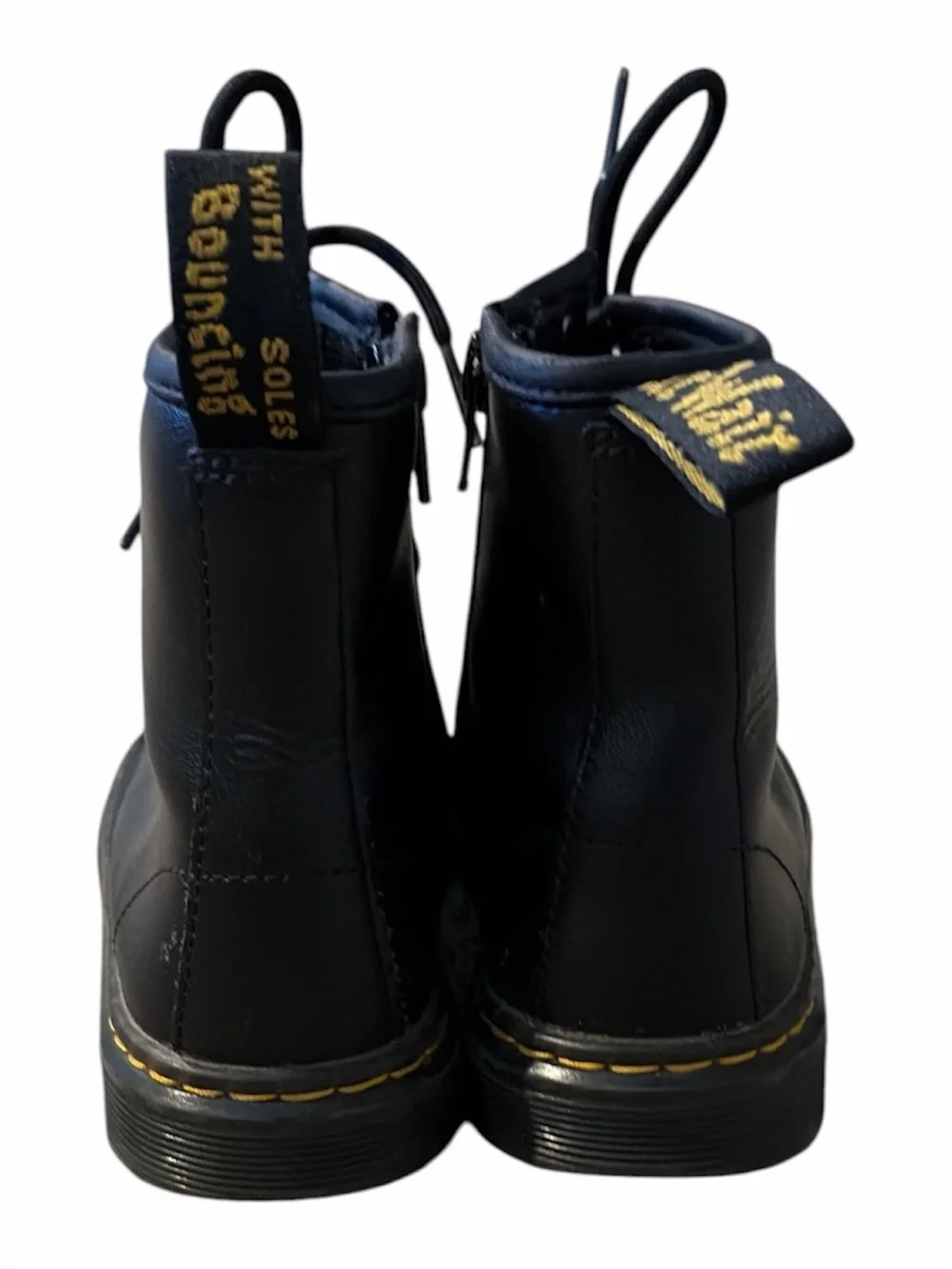 Dr. Martens 1460 Youth Lace-Up Boots – Black Leather – Size 2